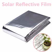 2x Plant Reflective Film Wall Mylar Film, Plants Garden Greenhouse Covering Foil Sheets, Hydroponic Highly Reflective 82"x47"
