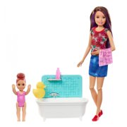 Barbie Skipper Babysitters Inc Bath Time Playset, Brunette