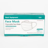 Basic Equipment 3-Ply Disposable Face Masks, 25 ct.