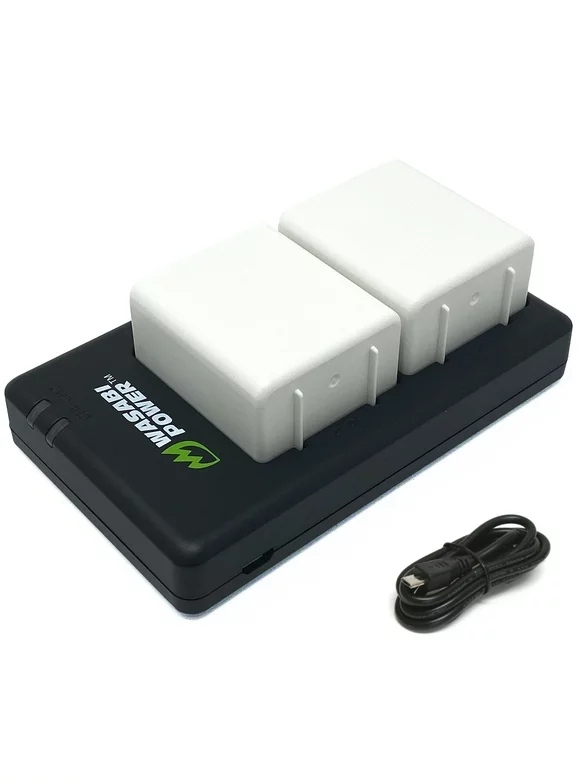 Wasabi Power Battery (2-Pack) and Dual Charger for Arlo Pro 3, Pro 4, Ultra, Ultra 2 (VMA5400 & VMA5400C)