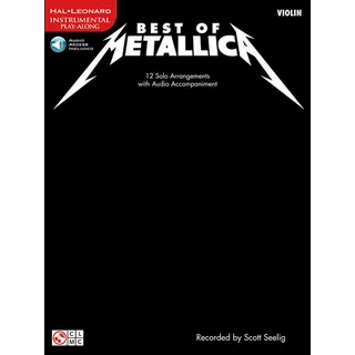 Best of Metallica for Violin: 12 Solo Arrangements Book/Online Audio (Paperback)