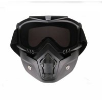 Face Mask Modular Motorcycle Shield Helmet Goggles Riding Sun Glasses Eyewear