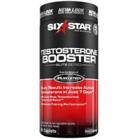 Six Star Testosterone Booster Supplement for Men, Enhances Training Performance & Muscle Growth, Maintain Peak Testosterone, 60 Caplets
