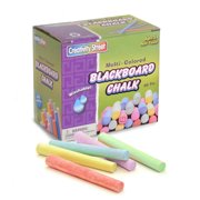 Blackboard Chalk, Assorted Colors - 60 per box, 12 boxes