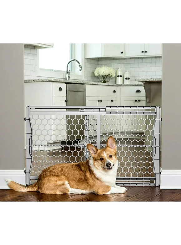 Carlson Pet Products Easy Fit Plastic Adjustable Expandable Pet Gate 28-42"