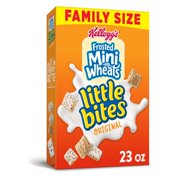 Kellogg's Frosted Mini-Wheats Little Bites Breakfast Cereal, Original, Family Pack, Excellent Source of Fiber, 23oz