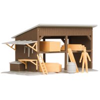 Lumber Shed Kit, Unassembled-some assembly required (requires liquid cement) not included) By Lionel