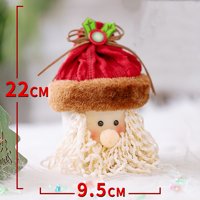 Carolilly Christmas Cookies Biscuit Candy Bag, Santa / Snowman / Deer Candy Box Party Decoration Christmas Gift Party Favor Supplies