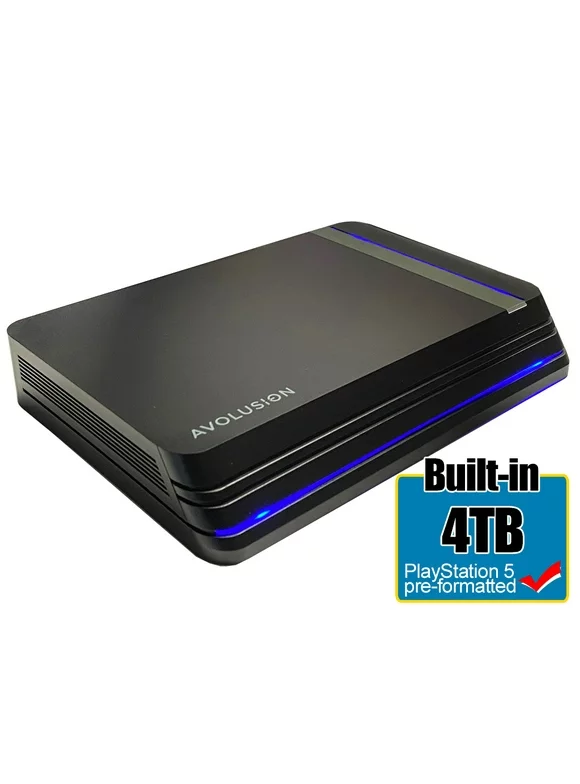 Avolusion HDDGEAR PRO X 4TB USB 3.0 External Gaming Hard Drive for PS5 Game Console