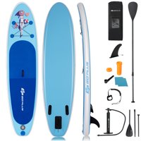 Goplus 10' Inflatable Stand Up Paddle Board SUP W/ Fin Adjustable Paddle Backpack Sport