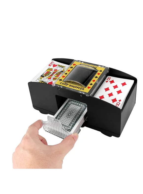 Automatic Card Shuffler Machine 2 Deck, Electronic Casino Poker Card Shuffling, Battery Operated -One/Two Deck Card Shuffle Sorter, Cards Playing Tool Accessories