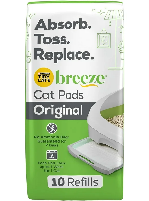 Purina Tidy Cats Breeze Litter System Cat Pad Refills (6) 10 ct. Boxes Original Scent