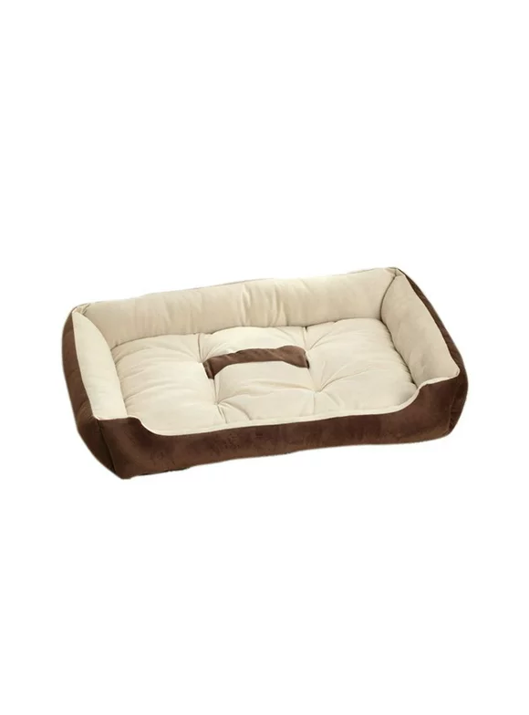 PetEquip Large Warm Soft Fleece Pet Dog Kennel Cat Puppy Bed Mat Pad House Cushion