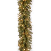 Pre-Lit 9' x 10" Norwood Fir Garland with 50 Clear Lights
