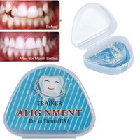 WALFRONT Teeth Retainer,Straighten Teeth Tray Retainer Crowded Irregular Teeth Corrector Braces Health Care Tool,  Teeth Trainer