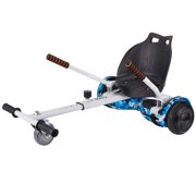 HoverTech 1 All In One Hover Cart Attachment For Hoverboard - Transform your Hoverboard into a Go Kart with Hovercart - White