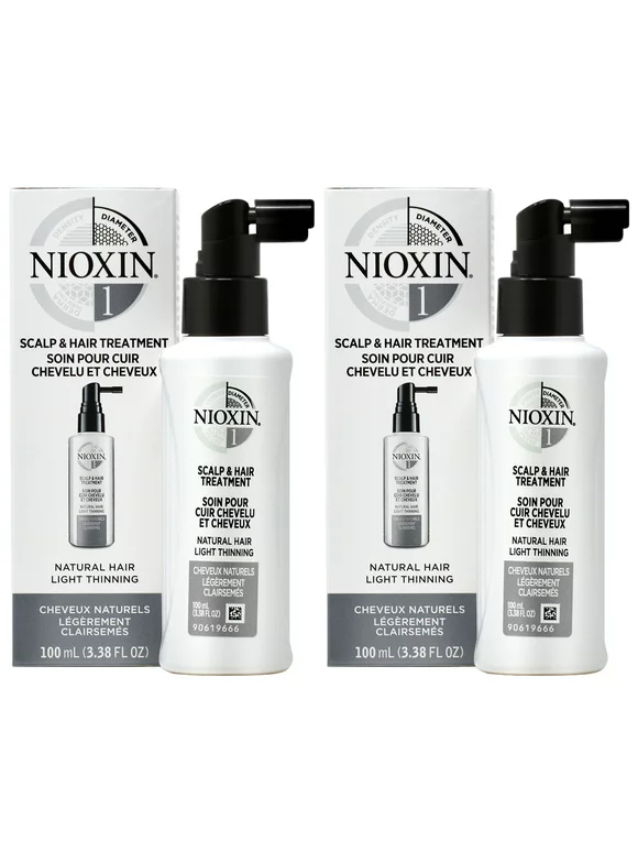 Nioxin System 1 Scalp & Hair Treatment for Natural Hair 3.38oz (Pack of 2)