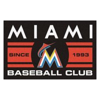 Florida Marlins Baseball Club Starter Rug 19"x30"