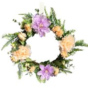 Artificial Peony Flower Wreath Silk Spring Garland for The Front Door Wall Hanging Window Wedding Party Decoration