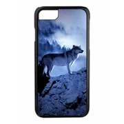 Wolf on a Mountaintop Design Black Rubber Case for the Apple iPhone 6 / iPhone 6s - iPhone 6 Accessories - iPhone 6s Accessories