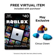 Roblox $40 Digital Gift Card [Includes Exclusive Virtual Item] [Digital Download]