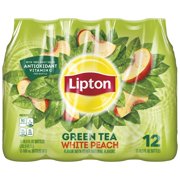Lipton Green Tea White Peach, 16.9 fl oz (24 Bottles)
