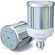 Omicoo 400W Equivalent LED Corn Bulb 4000 Lumen 6500K,190 LED Beads Super Bright Daylight 4000 high Lumen led Bulb White E26/A19 Base