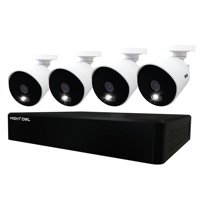Night Owl 12 Channel 4K Wired DVR, 4 Wired Light Cameras & 1TB HDD
