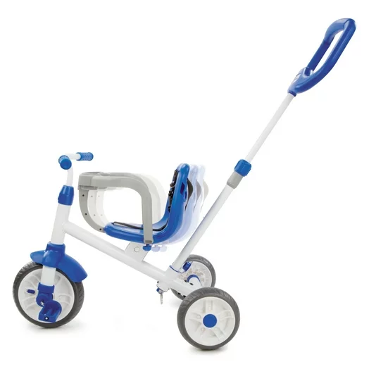 Little Tikes Ride 'N Learn 3-in-1 Blue Trike, Convertible Tricycle Toddlers with 3 Stages of Growth, Kids Boys Girls 9 Months to 3 Years
