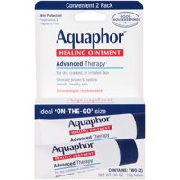 Aquaphor Healing Ointment Skin Protectant, Use After Hand Washing, Two .35 oz. Tubes