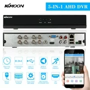 KKmoon 8CH 1080P NVR AHD TVI CVI DVR 5-in-1 Digital Video Recorder P2P Cloud Network Onvif Digital Video Recorder support Plug and Play Phone APP Free CMS Browser View Motion Detection PTZ for CCTV