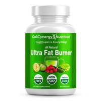 All Natural Weight Loss Ultra Fat Burner for Women & Men -Garcinia Cambogia, Green Tea  Fat Burner, Appetite Suppressant, Boost Metabolism - Green Coffee Bean - Non-GMO CellCynergy 60 Veggie Capsules