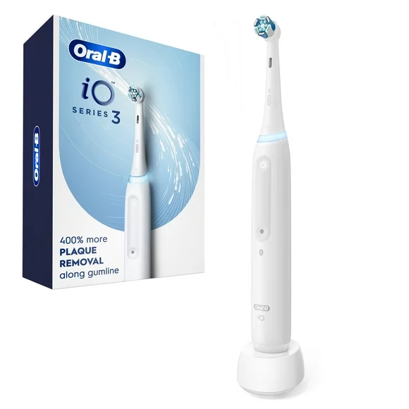Oral-B iO Series 3 Electric Toothbrush with (1) Brush Heads Rechargeable, White