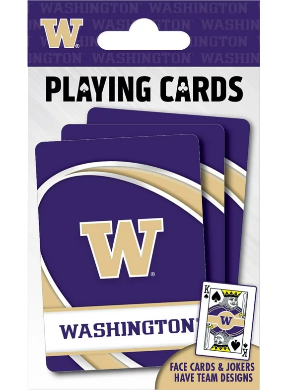 MasterPieces Family Games - NCAA Washington Huskies Playing Cards