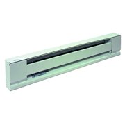 TPI H2906036S Series 2900S Electric Baseboard - Stainless Steel Element Convection Heater, 36" L x 6" H x 2-1/2" D, 240/208 V, Ivory