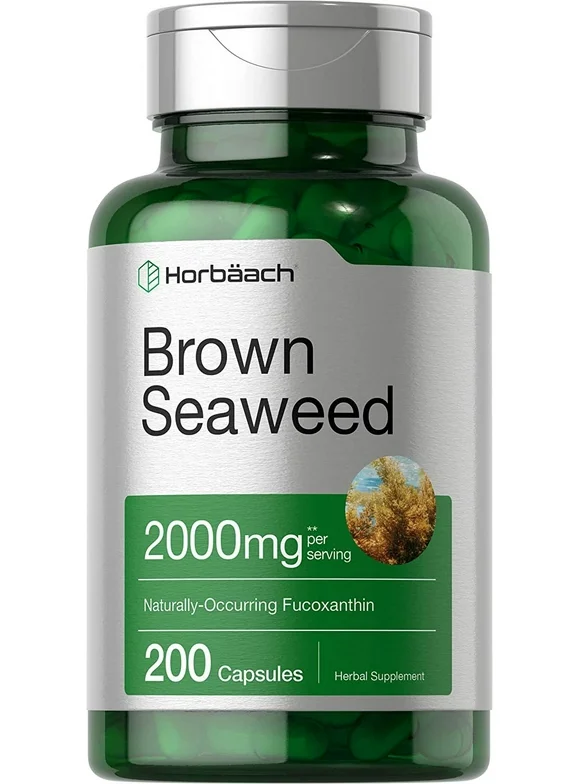 Brown Seaweed Extract Capsules 2000mg | 200 Pills | by Horbaach