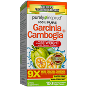 Purely Inspired 100% Garcinia Cambogia Weight Loss Supplements with Green Coffee Extract, Caffeine Free, Gluten Free, 100 Veggie Tablets