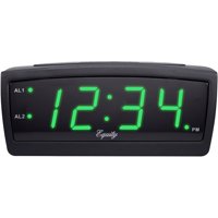 Equity by La Crosse 30229 Green LED 0.9 Inch Digital Alarm Clock