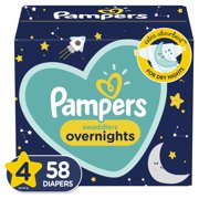 Pampers Swaddlers Overnights Diapers (Choose Size & Count)
