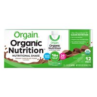 Orgain Organic Nutrition Shake, Creamy Chocolate Fudge, 11oz, 12ct