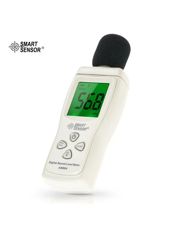 SMART SENSOR Mini Digital Sound Level Meter LCD Display Noise Meter Noise Measuring Instrument Decibel Tester 30-130dBA
