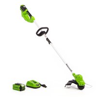 Greenworks 40V 15-Inch Straight Shaft String Trimmer 2.5Ah Battery and Quick Charger Included 2111802