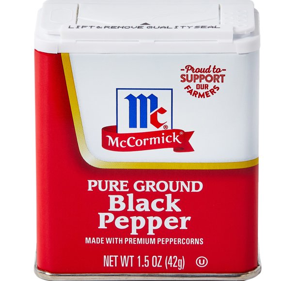McCornick Ground Black Pepper, 1.5 oz