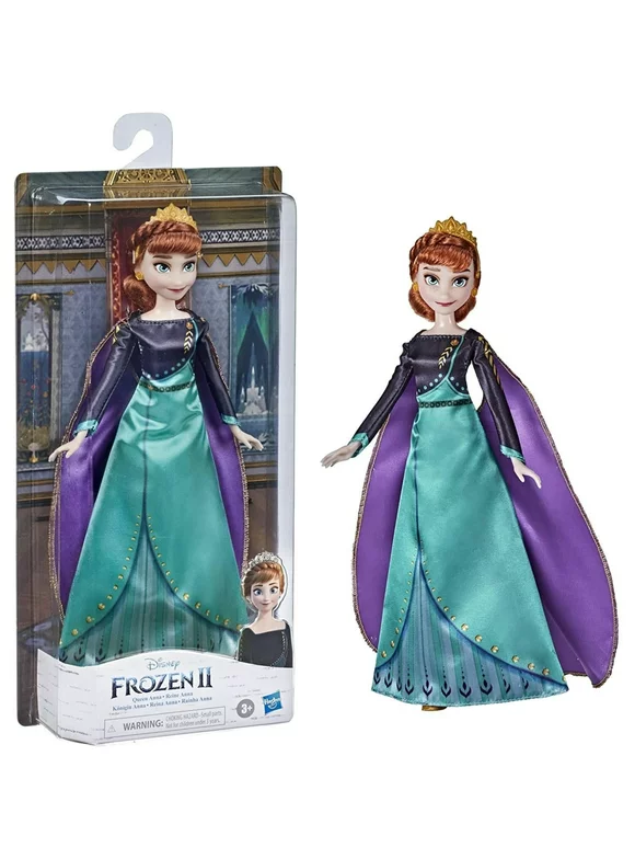 Disney Frozen 2 Queen Anna Doll Playset, 6 Pieces Included