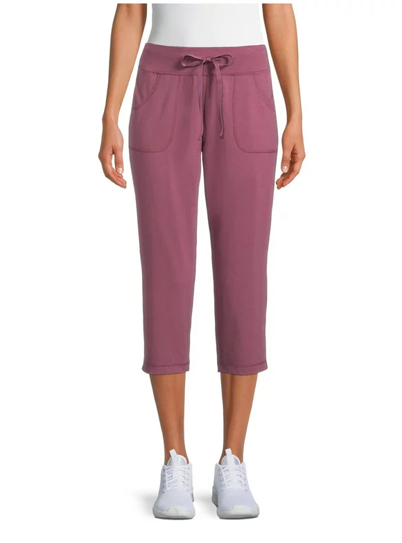 Athletic Works Women's Core Knit Capri With Front Pockets