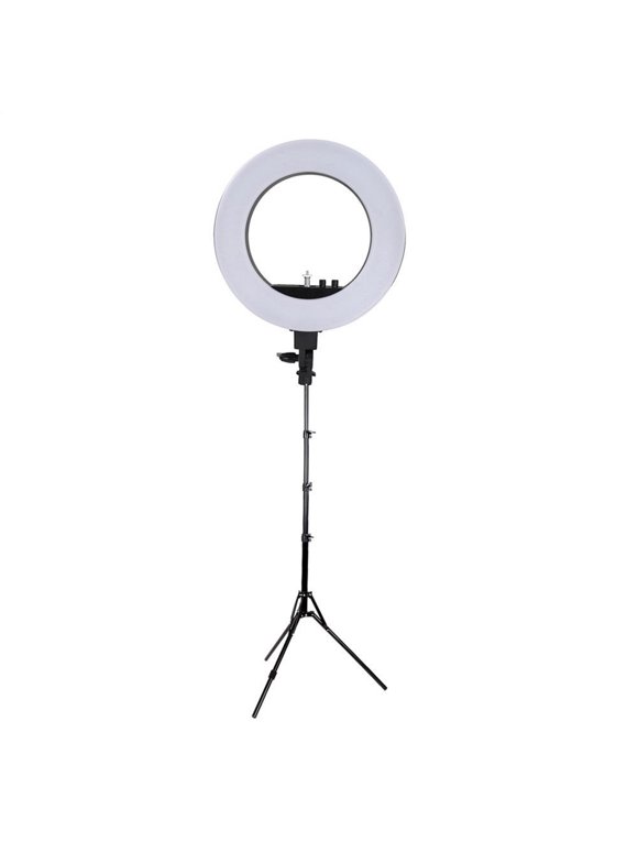Kshioe 18" 480 LED Camera Ring Light 5500K Dimmable Studio Video Photography Photo Lighting Lamp Light Stand