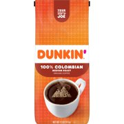 Dunkin' 100% Colombian Ground Coffee, Medium Roast, 11 Ounces