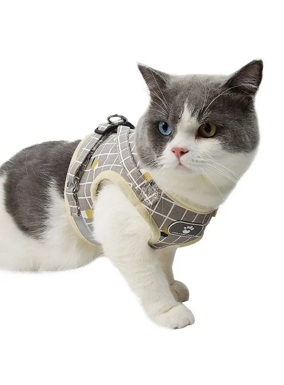 HUA TRADE Cat Harness and Leash for Small Dog Walking Escape Proof Adjustable Reflective Strip