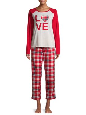 EV1 from Ellen DeGeneres Women's Love Plaid Family Pajamas