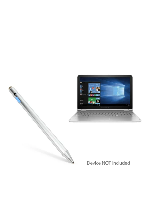 HP ENVY x360 Convertible 2-in-1 Laptop (15.6") Stylus Pen, BoxWave [AccuPoint Active Stylus] Electronic Stylus with Ultra Fine Tip for HP ENVY x360 Convertible 2-in-1 Laptop (15.6") - Metallic Silver